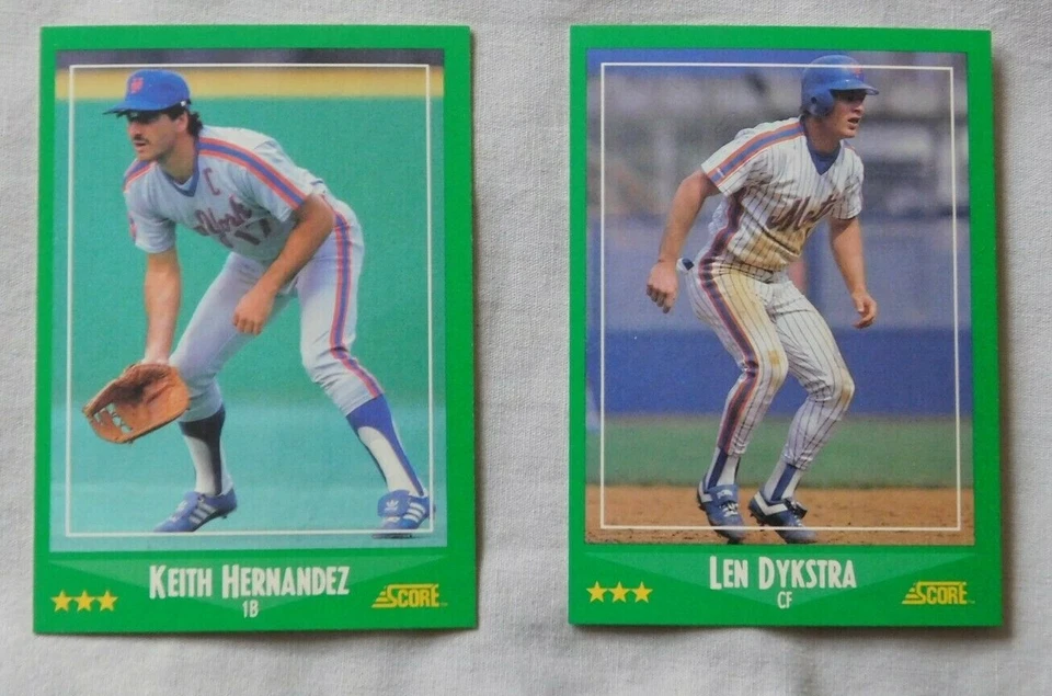 1988 Score New York Mets Baseball Card Pick one - Image 1 of 1