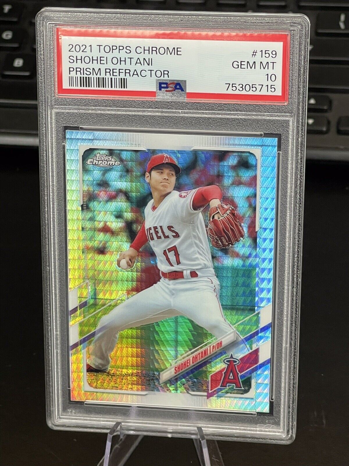 2021 Topps Chrome SHOHEI OHTANI Prism Refractor #159 Angels PSA 10 GEM MINT