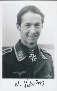Walter Schuck signed photo. Luftwaffe Ace. 206 kills.E-262 - Picture 1 of 1