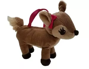 Gymboree Woodland Friends Deer Purse Tan Brown Tote Plush Handle Fall - Picture 1 of 7