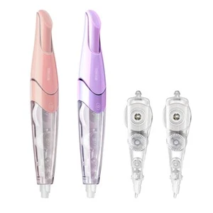 White Correction Tape Retractable Refillable White Correction Tape Pen Aesthe... - Picture 1 of 7
