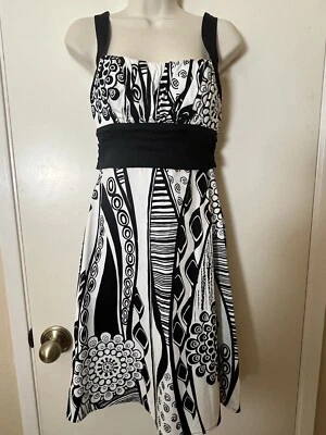 Vestido Solero Inteligente B Talla 6 Algodón Sujetador Inserto Corpiño Imperio con Cremallera de Corbata Trasera Foto 1 de 4