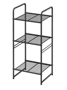 3 Tier Small Shelf Stand Metal Shelf for Bathroom Organizer Storage Stackable... - Picture 1 of 8