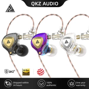 QKZ ZX3 No-Mic Dynamic Earphone In-Ear Monitor HiFi Heavy Bass Wired Headphones - Picture 1 of 28