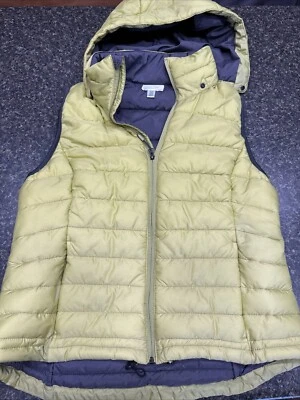 Chaleco con capucha extraíble acolchado verde activo mandarina para mujer talla XL Foto 1 de 3