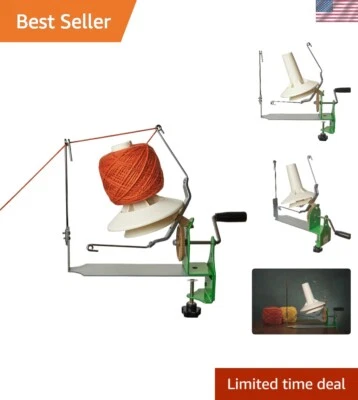 Bobinadora de hilo de gran capacidad 10-16 oz - Bola de hilo de acero inoxidable operada a mano... Foto 1 de 4