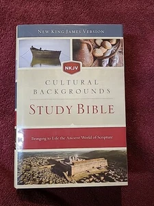 NKJV, Cultural Backgrounds Study Bible, Hardcover, Red Letter, Standard Print - Picture 1 of 10