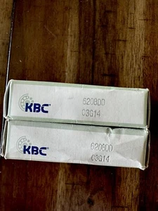 KBC 6208DD 2pc Lot Ball Bearing 40MMx80MMx18MM Sealed Single Row Deep Groove EMQ - Picture 1 of 2