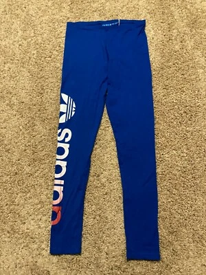 New! S or M Womens Adidas Originals Country Leggings Royal Blue F78277 - Image 1 of 3