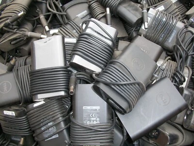 LOT OF 50 Dell 65w Laptop AC Power Adapter Chargers (NO ATTACHING POWER CABLE - Image 1 of 2