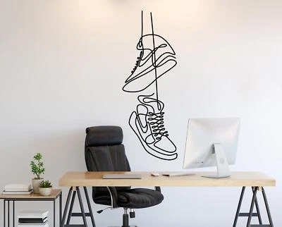Hypebeast Sneaker Wall Decal Decor. Sneakerhead Basketball Wall Art. Urban Decor - Image 1 of 4