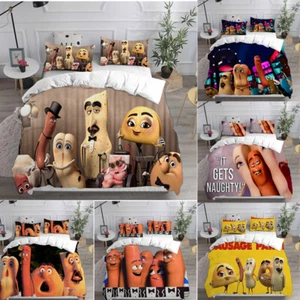 Sausage Party 3D Duvet Cover Bedding Set Pillowcase Quilt Single Double King - Picture 1 of 30