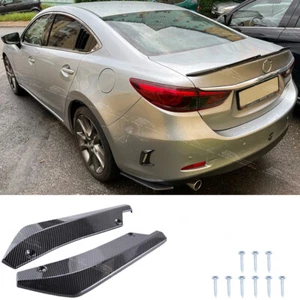 For Mazda 6 Mazda 3 Sedan Carbon Fiber Rear Bumper Diffuser Splitter Spat Canard - Bild 1 von 7