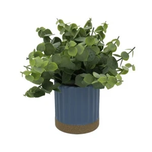 Mainstays by Becky G. & Alejandra 8" Artificial Eucalyptus in Blue Two - Picture 1 of 5