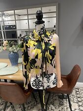 Bruta Made In Greece Printed Multi Cardigan Top 100% Silk Quality  Luxury