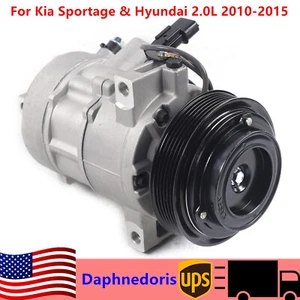 A/C AC Air Compressor with Clutch Fits For Hyundai & Kia Sportage 2010-2015 - Picture 1 of 6