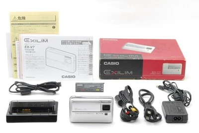 [ NEAR MINT ] CASIO EXILIM EX-V7 7.2MP Compact Digital Camera Silver  JAPAN - Image 1 of 4