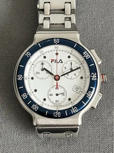 FILA Swiss Made Stainless Steel Quartz Chronograph Watch. ETA 251.272 movement - Picture 1 of 17