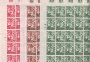 VATIKAN 1965 Weihnachten 3 ganze Blätter postfrisch ** - Bild 1 von 1