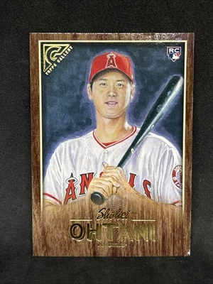 2018 TOPPS GALLERY SHOHEI OHTANI WOOD VARIATION RC #116 Angels *Read Description - Image 1 of 3