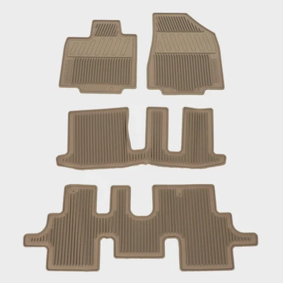 2013-2020 Nissan Pathfinder Beige Rubber All Season Floor Mat SET OF 4 OEM NEW Foto 1 de 3