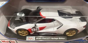 Maisto Maßstab 1:18 - 2021 Ford GT - Heritage Edition - Diecast Modellauto - RAR - - Bild 1 von 6