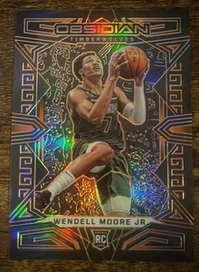 2022-23 Obsidian #184 Wendell Moore Jr. Orange Edge Rookie #d /50! WOLVES - Picture 1 of 2