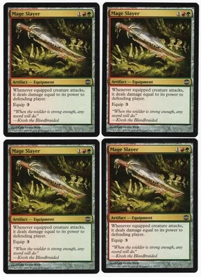 Mage Slayer x4 4x 2009 Alara Reborn PLAYSET Multi-Color Unc Artifact MTG NM AZ1 - Image 1 of 2