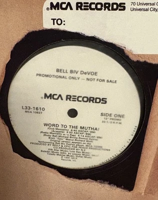 Bell Biv DeVoe promo 12" single Word To the Mutha! 1991 MCA Records L33-1610 vg+ - Image 1 of 4