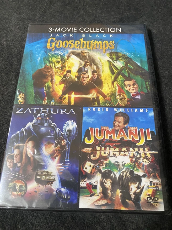 Jumanji (1995) Zathura (2005) Goosebumps (2015) 3-Movie Collection new!!DVD - Image 1 of 1