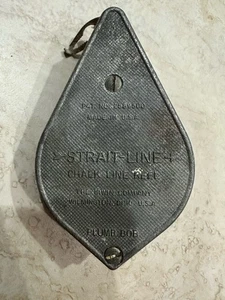 Irwin Straight-Line Chalk Line Reel Plumb Bob Metal Tool Vintage Made In USA - Picture 1 of 4