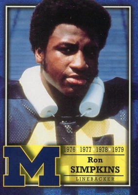 TK LEGACY MICHIGAN RON SIMPKINS #L54 - Image 1 of 2