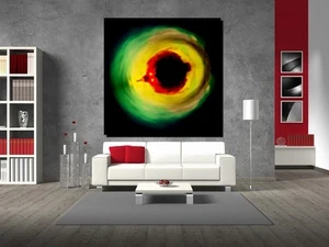 POSTER BILD XXL POP ART ABSTRAKT MYSTIC EYE RELAX PSYCHEDELIC AUGE 100x100 - Bild 1 von 2