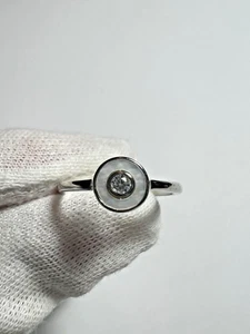 Ring Sterlingsilber 925 Damen Echtschmuck Perlmutt Weiß Neu Eliteschmuck - Bild 1 von 3