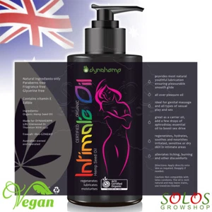 Hemp Oil Personal Sex Lubricant Intimate Erotic Body Massage Organic Edible Lube - Picture 1 of 1