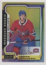 JESPERI KOTKANIEMI 2017-18 O-Pee-Chee Platinum Rainbow Color Wheel Rookie RC 180