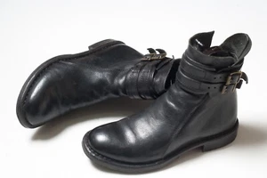 MOMA Womens Black Leather Ankle Boots Size EU 35 / US 5 - Picture 1 of 14