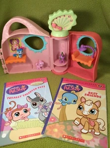 Littlest Pet Shop-Get Better Center Playset-2 Books-Talented Pets/Best Friends  - Picture 1 of 12