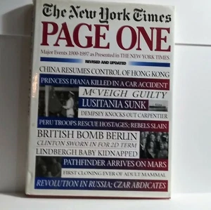 Page One : The New York Times, 1997 Edition by New York Times Staff (1997, Hard… - Picture 1 of 2