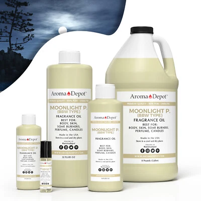 AROMA DEPOT Moonlight Path BBW Type Fragrance Oil for Perfume Body Oil Unisex Candle Soap Ba