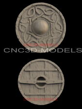 3D STL Model for CNC Router Carving Artcam Aspire Vcarve pro Shield Decor IS625
