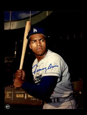 Tommy Davis Hand Signed 8x10 Photo Autograph Los Angeles Dodgers - Image 1 of 2