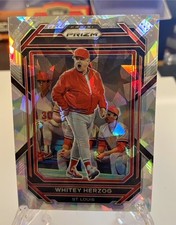 2023 Panini Prizm Whitey Herzog Cracked Ice  Cardinals HOF