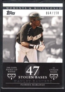 HANLEY RAMIREZ 2007 TOPPS MOMENTS MILESTONES #70 STOLEN BASES SP #064/150 - Picture 1 of 1