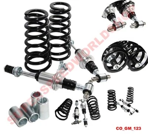 Black Front Coil Over Shock w/500LB Spring for GM A F X G Body SBC Small Block - Picture 1 of 18