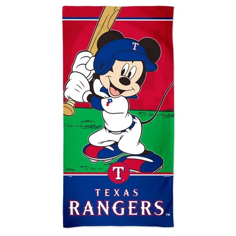 TEXAS RANGERS BASEBALL MICKEY MOUSE 30"X60" SPECTRA BEACH TOWEL WINCRAFT Cover