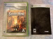 XBOX 360 Game Saints Row Case, Manual & Artwork Only NO GAME