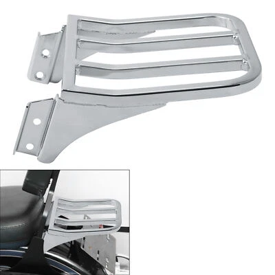 Sport Chrome Sissy Bar Backrest Luggage Rack Fit For Harley Softail Dyna XL FLST — 第 1/4 张图片