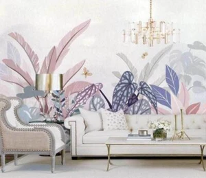 3D Purple Leaves E3296 Wallpaper Mural Paper Wall Print Indoor Murals CA Erin - Picture 1 of 14