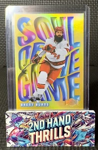 2023-24 BRENT BURNS UD SKYBOX METAL UNIVERSE SOUL OF THE GAME GOLD PARALLEL /99 - Picture 1 of 2